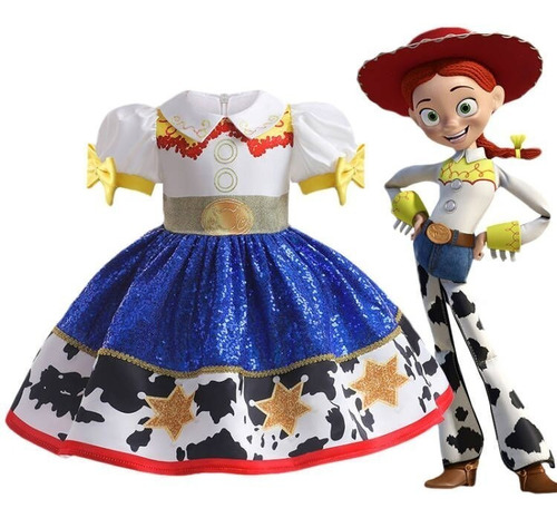 Vestido Infantil Tracey Toy Story Vestido Princesa Color