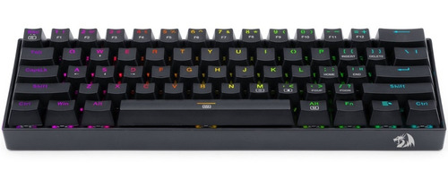 Teclado Redragon Gamer Mecanico Dragonborn K630rgb-sp Brown Swich Español Iluminación Rgb Negro Usb