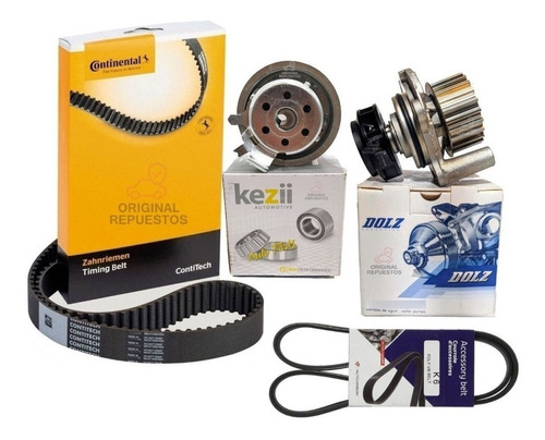 Kit Distribucion + Bomba Agua + Poly-v Vw Golf 1.6 Akl