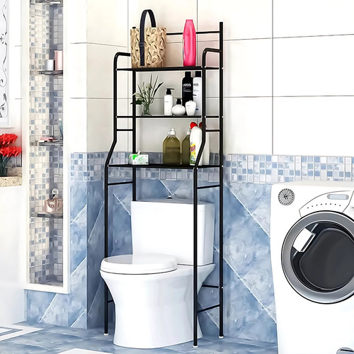 Organizador De Baño Metálico 3 Estantes Negro - Koa SINO100-NE