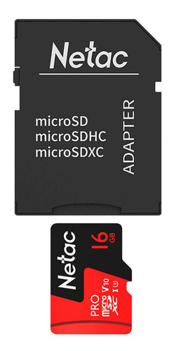 Cartão Memoria Micro Sdhc 16gb Extreme Pro Netac Cadapt