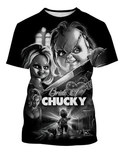 Camiseta Informal Con Estampado 3d Bride Of Chucky