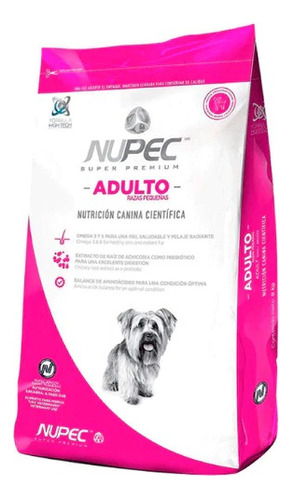 Alimento Nupec Para Perro Adulto De Raza Pequeña  De 8kg