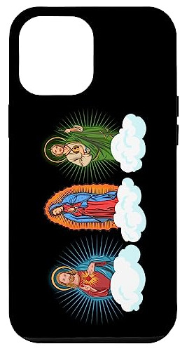 Funda Para iPhone 14 Pro Max Jesus Virgen Maria Y San Jud-02