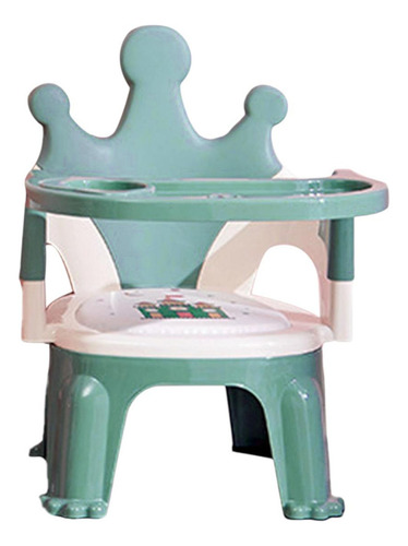 Silla Para Comer Portátil De Bebé Niños 2 En 1 Gav Azul Blanco