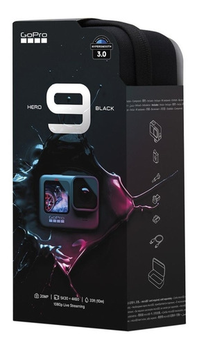 Câmera Digital Gopro Hero 9 Black 20 Mp 5 K Original Com Nfe