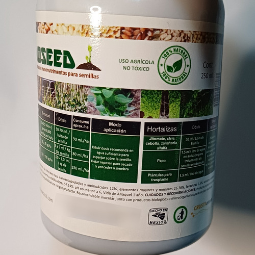 Inoseed. Inoculante Con Nanonutrimentos Para Semillas.