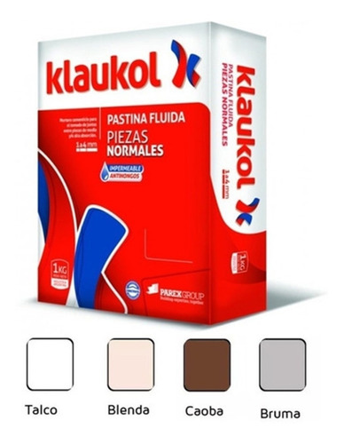 Pastina Normal Fluida Impermeable Antihongo 1 Kg Klaukol
