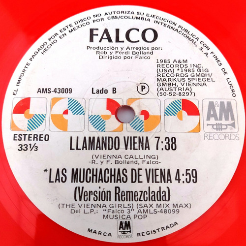 Falco - Rock Me Amadeus (the American Edit) Lp