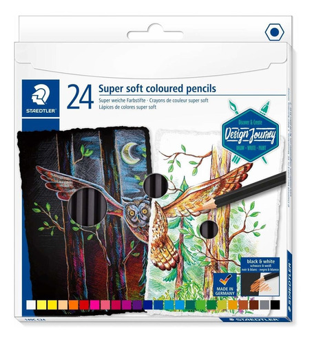 Lápices Staedtler De Colorear Súper Suaves, Pigmentos R Ldc