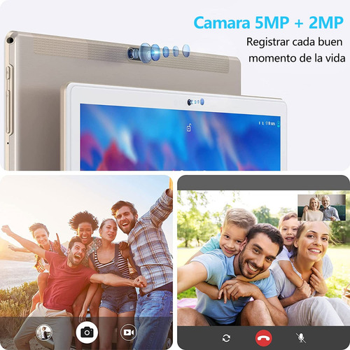 Tablet LNMBBS L23 10.1" 64GB de almacenamiento y 4GB de memoria RAM color Dorado