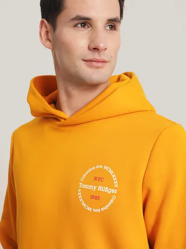 Polerón Hoodie Con Logo Chest Naranjo Tommy Hilfiger