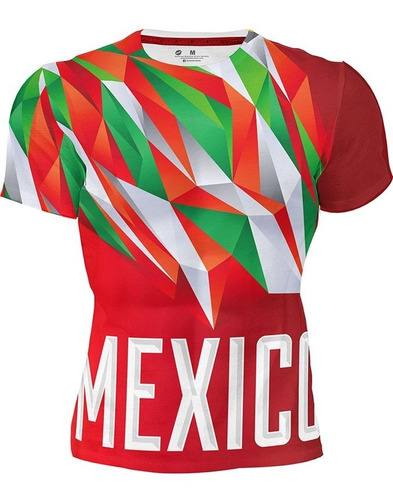 Playera Sublimada Full Print Viva Mexico 175 Caballero