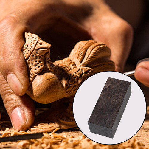 12x4x5 Cm Madera De Ébano Negro, Madera De Ébano Negro