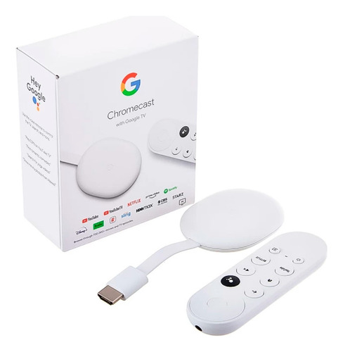 Google Chromecast 4k With Google Tv   Blanco 