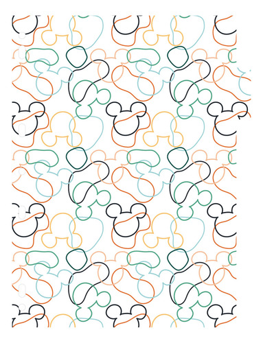Caderno Argolado 80 Folhas Mickey Arts - 1 Unidade Sortida