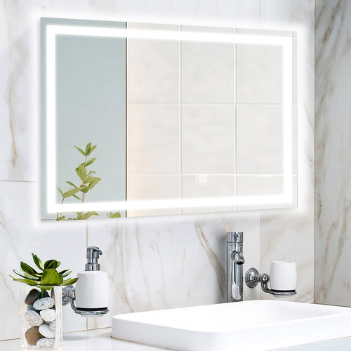 Espejo Led Rectangular 3 Temperaturas Luz 15w Diseño Moderno