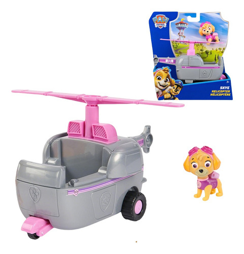 Carro De Brinquedo Com Helicóptero Paw Patrol Skye