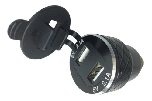 Imagen 5 de 7 de Adaptador Para Toma Europea Bmw Hella Doble Usb + Voltimetr