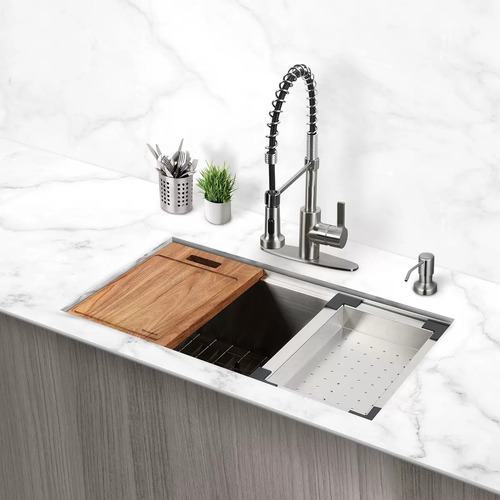 Set Estación De Cocina Con Fregadero Sheffield Home 10 Pz Em
