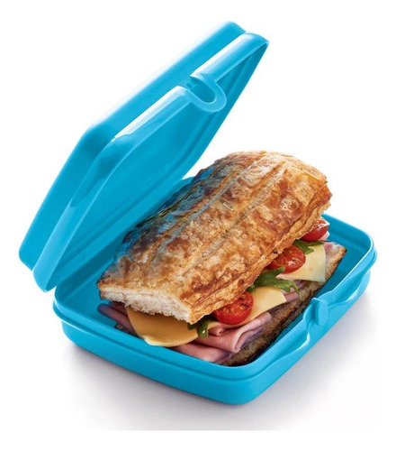 Recipiente Para Lunch Sandwichera Cuadrilunch Tupperware 