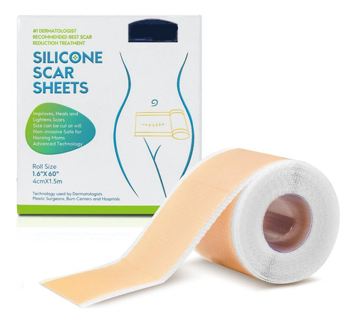 Hojas De Silicona Para Eliminar Cicatrices, Cinta De