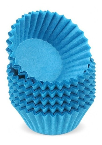Imagem 1 de 1 de Forminha Gourmet Docinho Brigadeiro N°5 Azul 100 Unid.