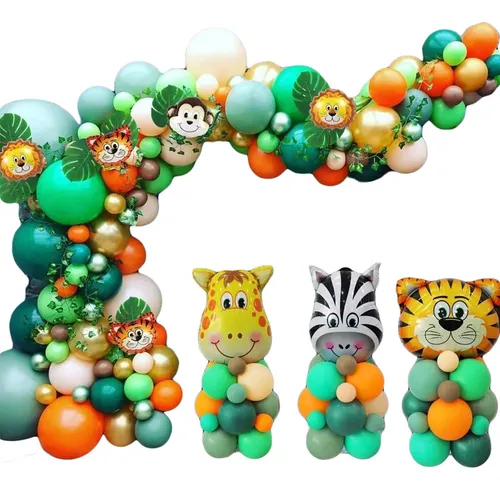 comprar Globo Arco Animales De Selva Con Columnas Safari 