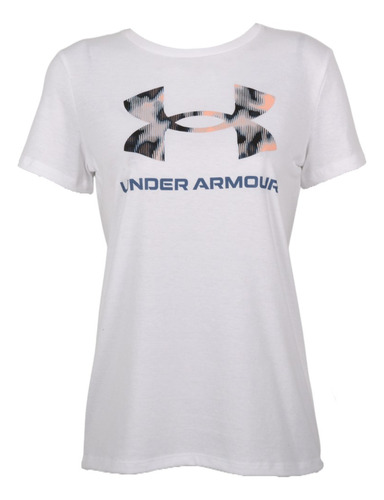 Remera Manga Corta Under Armour Mujer 1382580-100/bl