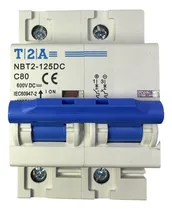 Comprar Disjuntor Bipolar Dc Cc Sistema Painel Solar 1000v 80a T2a