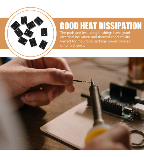 Disipador De Calor De 10 Piezas Con Kits De Montaje De Aisla