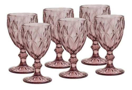 Imagem 1 de 1 de Jogo De Taças Ecos Rose Linha Diamante