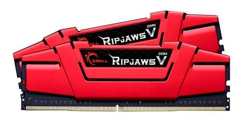 Imagem 1 de 1 de Memoria Ram Ddr4 3000mhz G.skill Ripjaws V 16gb 2x8 Vermelho