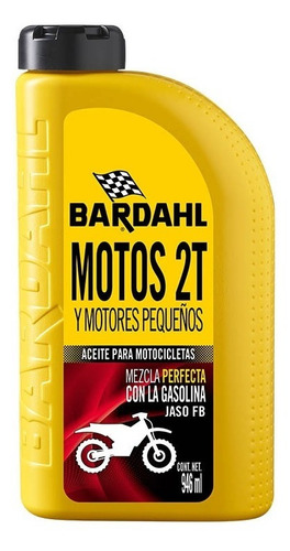 Aceite Lubricante Para Motocicleta Motores 2 Tiempos Bardahl