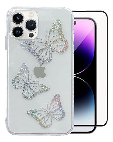 Lusamye iPhone 14 Pro Max Clear Case,caso Completo De Diseño