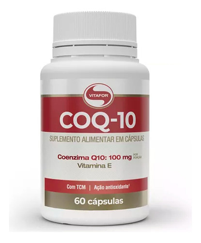 Coenzima Q10 - 60 Cap (100mg P/ Porção) - Vitafor Sabor Sem 