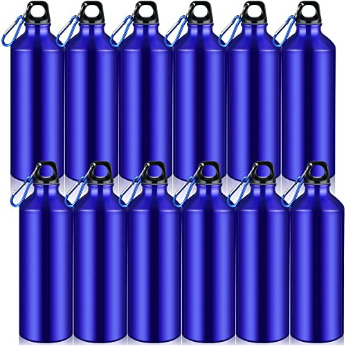 12 Piezas De Botellas De Agua Deportivas De Aluminio De...