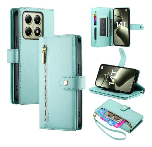 Funda Abatible Para Xiaomi 14t 5g Cartera Compartimento De