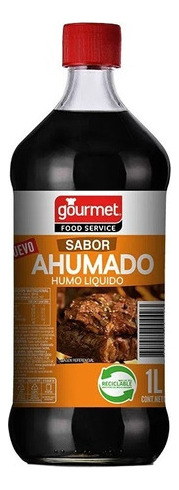 Salsa Sabor Ahumado Gourmet Botella 1 litro Humo Liquido