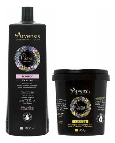 Shampoo Arvensis 1l + Máscara 2x1 450g