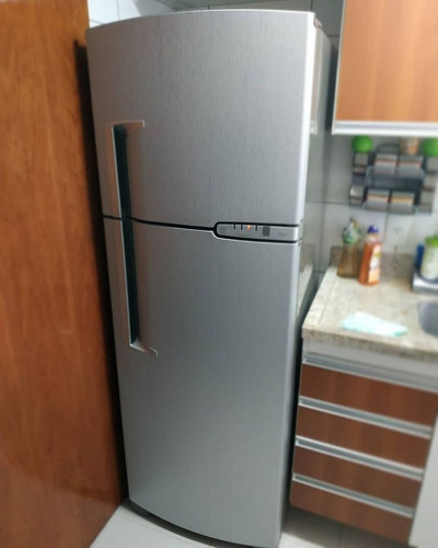 Adesivo Prata Escovado Envelopar Geladeira Móveis 2m X 60cm Cor Aço Escovado Prata