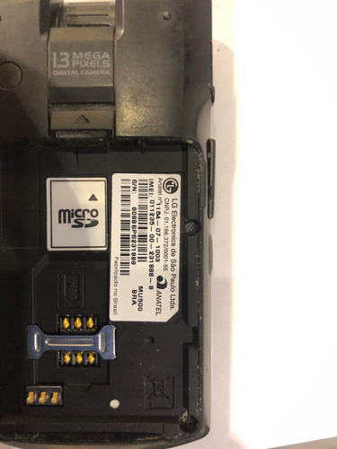 Celular LG Mu500 Funcionando Desbloqueado Usado