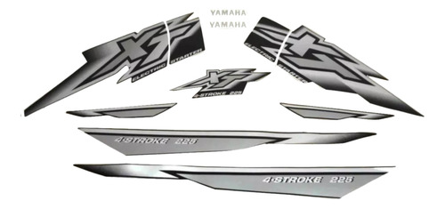 Kit Adesivos Yamaha Xt225 2001 Preta 00742
