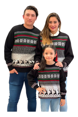 Sueter Navideño / Ugly Sweater Adultos Con Paisaje De Renos