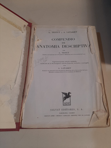 Compendio De Anatomía Descriptiva - L. Testut / A. Latarjet (Usado)