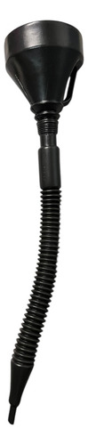 Embudo Plástico 500ml Extensión Cuello Flexible Largo Negro