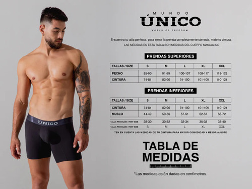 Brief Para Hombre 1 Pza Calzoncillo Mundo Único Original