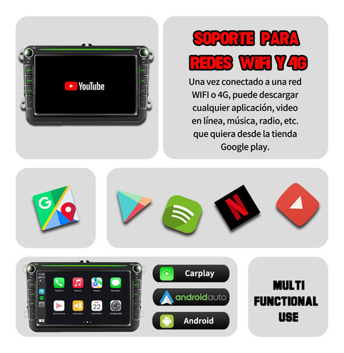 Estéreo Gps Para Vw Vento Amarok Tiguan Jetta Gol Bora Polo