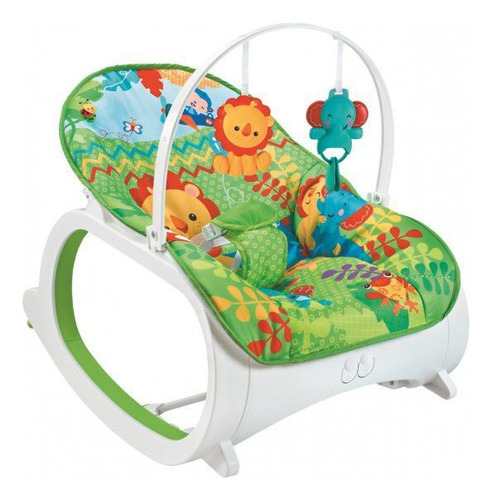 Color Baby Multi assento Portátil Cadeira Para Bebê Refeição Verde Até 18kgs Safari