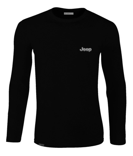 Camiseta Manga Larga Jeep Logo Auto Hombre Lph